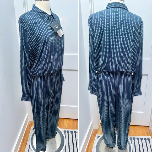 UNIQLO MARIMEKKO Rayon Polka Dot LS Jumpsuit NWT - Picture 2 of 8